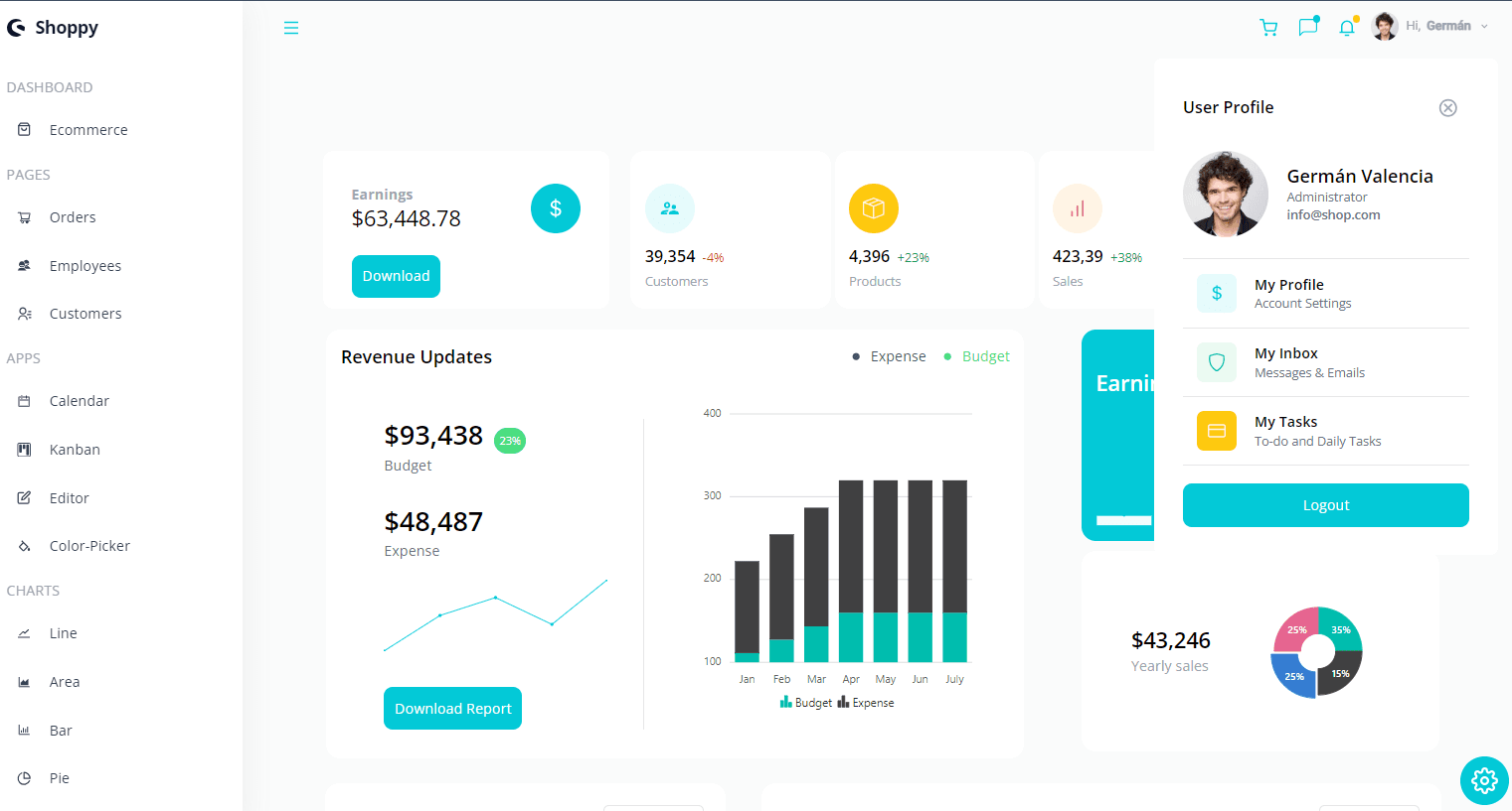 Dash Board App Project